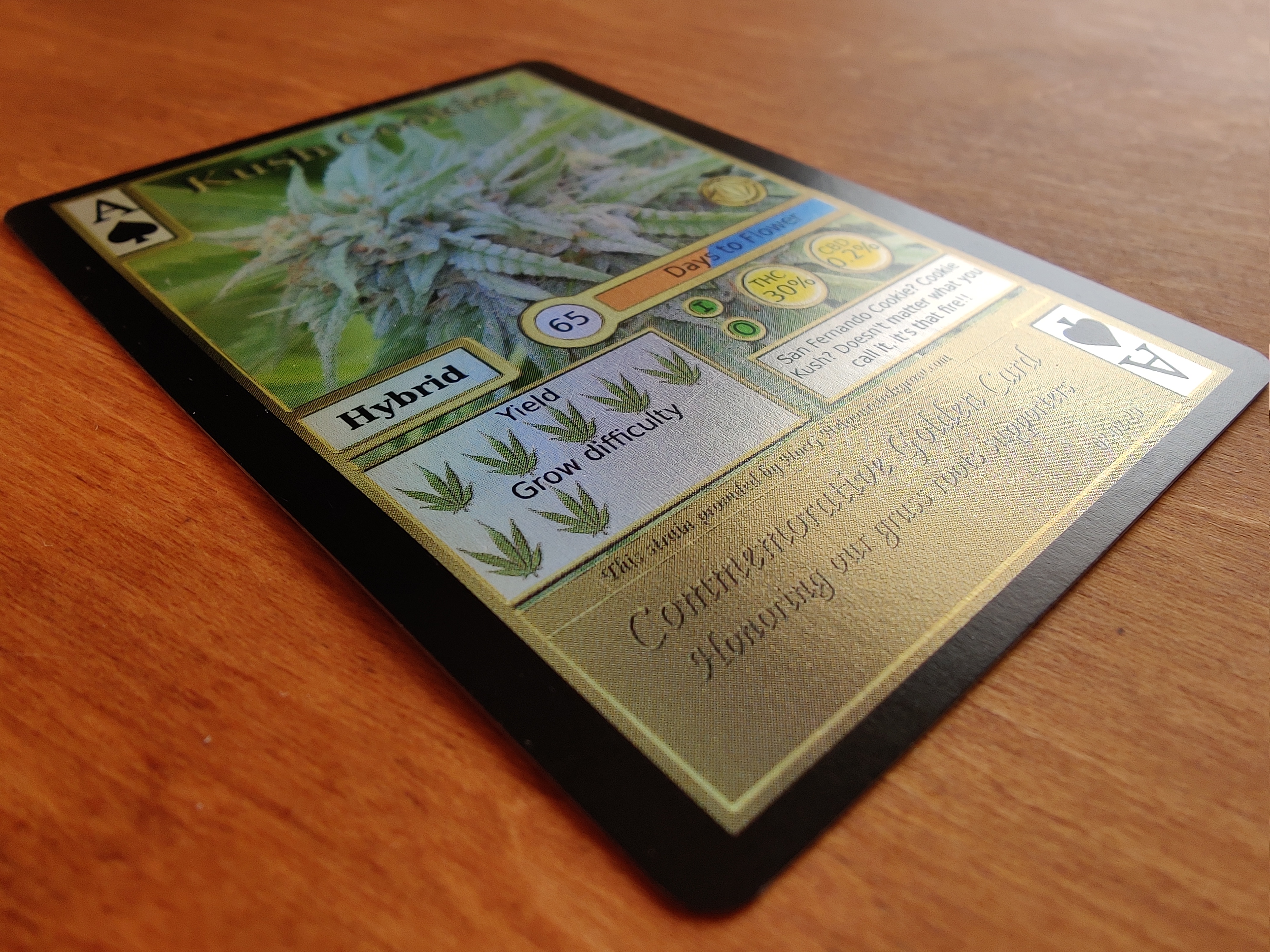 Golden Kush Cookie Card photo 1